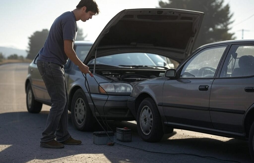 jump start a car
