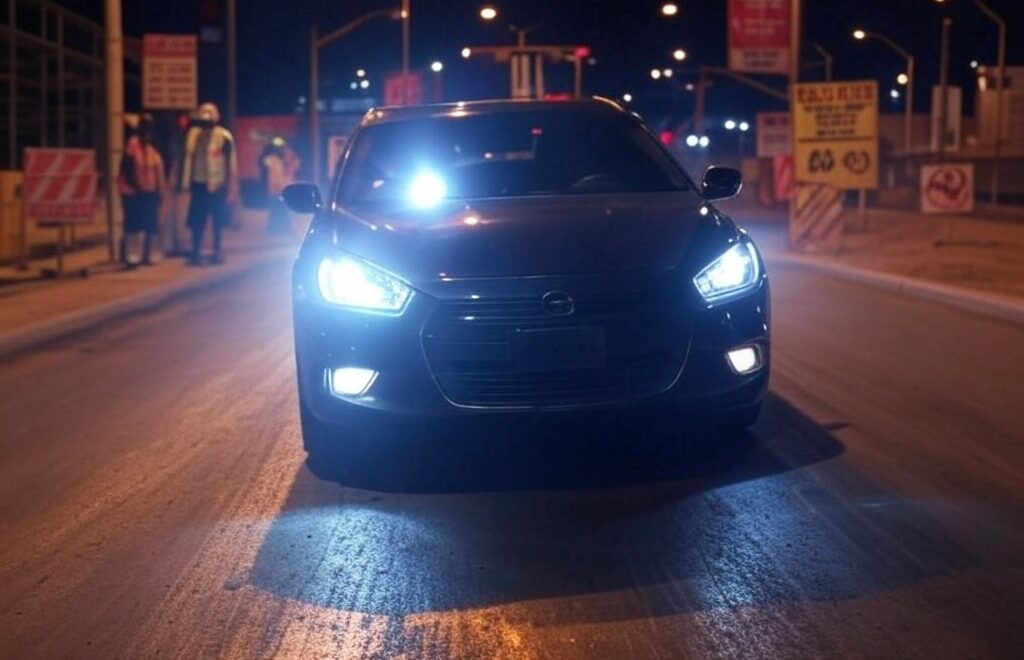 workzone speeding car