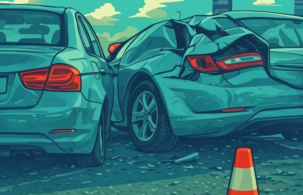 rear end car crash